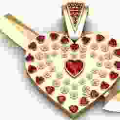 Kiss Heart Pendant