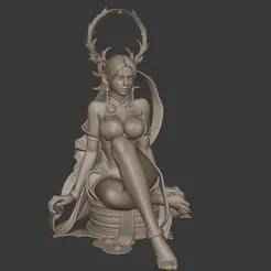 Kitsune Attire – Mythical Fox Spirit Girl 3D Print Model