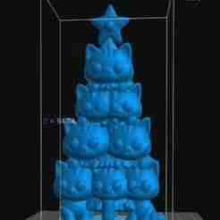 Kitten Christmas tree