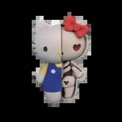 💀 Kitty Anatomy Halloween 3D - Funko half kawaii, half skeleton version.
