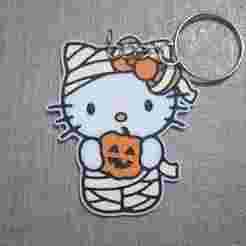 Kitty Mummy Keychain (3mf)