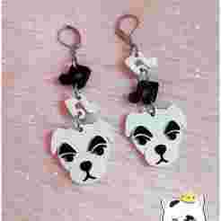 KK Slider inspired earrings Animal Crossing