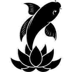 koi fish swimming into a lotus 2 - 2D/3D Wall Art STL+SVG For CNC Router, Plasma, Waterjet, Laser & 3D Printer