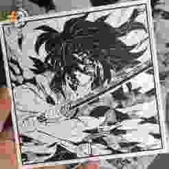 KOKUSHIBO | DEMON SLAYER - WALL ART - DESK DECORATION - HUEFORGEENTHUSIAST - MANGA PANEL