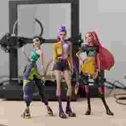 KPop Demon Hunters FORTNITE PACK - Rumi, Mira & Zoey - 3D Print Models Bundle