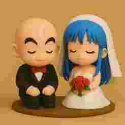 Krillin and Maron boyfriend and girlfriend