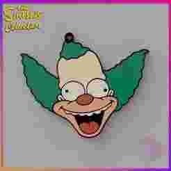 KRUSTY THE MULTICOLORED CLOWN KEYCHAIN