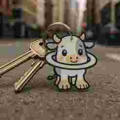 la vacca Saturno saturnine Keychain