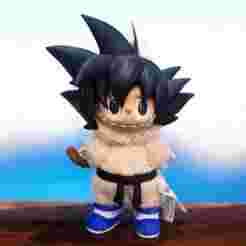 Labubu Accessories - Goku Costume (Shoes/Belt/Tail) - Dragon Ball costume for Halloween