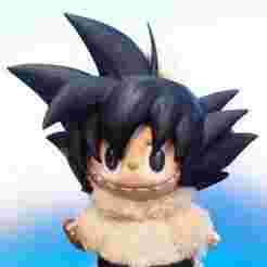 Labubu Accessories - Goku Hair -Dragon Ball costume for Halloween