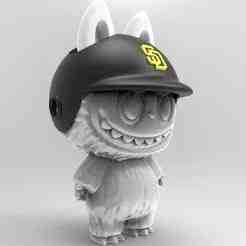 LABUBU BASEBAL HELMET SAN DIEGO PARENTS
