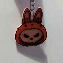 Labubu Halloween keychain to print with color change by layers