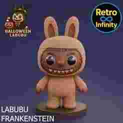 Labubu Mummy / Labubu Mummy - Halloween 3D figure Retro Infinity style (90mm) | vinyl collectible