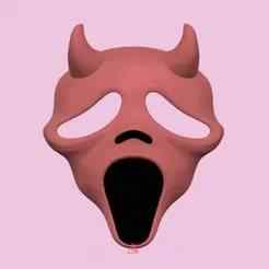Labubu Scream Mask Horn