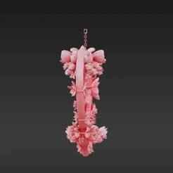 Lace Heart Decoration with Roses - No Supports Required