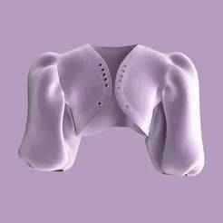 Ladies Pouf Sleeve -Velvet  | Marvelous / Clo3d / obj / fbx