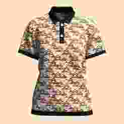 Ladies Printed Polo Tops V2  | Marvelous / Clo3d / obj / fbx