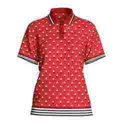 Ladies Red Print Polo   | Marvelous / Clo3d / obj / fbx