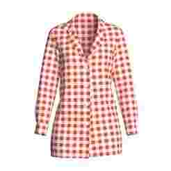 Ladies Red Striped Print Shirt  | Marvelous / Clo3d / obj / fbx