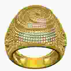 Land Snail Inspire Diamond Hip Hop Ring
