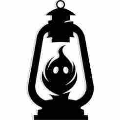 lantern with a ghost swirling inside the flame 2 - 2D/3D Wall Art STL+SVG For CNC Router, Plasma, Waterjet, Laser & 3D Printer