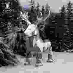 Large Low Poly Christmas Reindeer Figurine STL – Print in Place