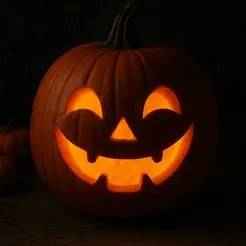Laughing Halloween Jack-o'-Lantern Pumpkin
