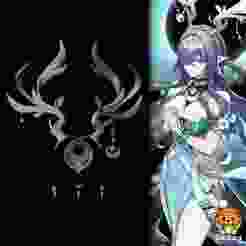 Lauma - Horns and Earrings - Genshin Impact Cosplay prop