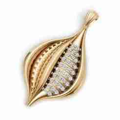 Layered Diamond Fluid Pendant