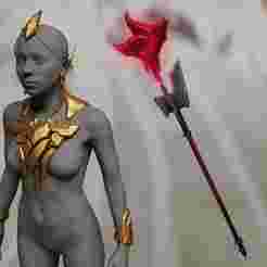 LeBlanc Legend League of Legends Cosplay Accessories + Staff