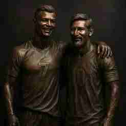 Legends United: CR7 & Messi Bronze Tribute