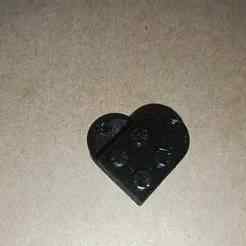 Lego heart keychain