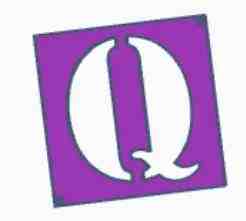 LETTER Q STENCIL