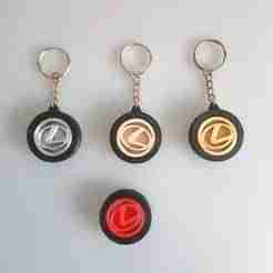 Lexus Gyroscope Tire Keychain – Rotating Logo