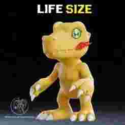 Life Size Agu 3D Printer File STL