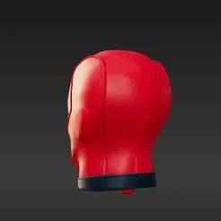 Life-Sized Face Shell for Red & Black Merc Cosplay