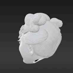 Life-Sized Ornate Female Mask with Kanzashi - Wall Mountable