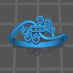 Lightweight women ring 3D Model - No.5