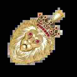 LION FACES PENDANT  3d printable model