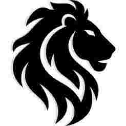 lion's head with a mane made of flames 2 - 2D/3D Wall Art STL+SVG For CNC Router, Plasma, Waterjet, Laser & 3D Printer