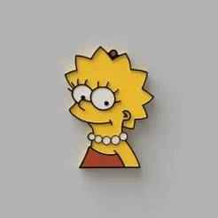Lisa simpson keychain