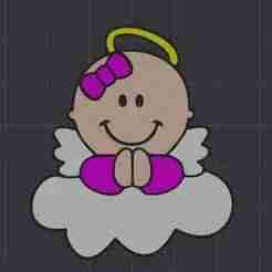 llavero angel baptismo bautismo nube / angel cloud baptism keychain