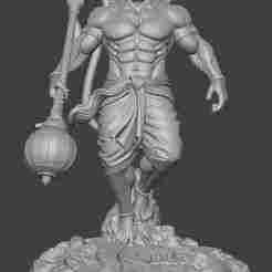 Lord Hanuman 3D Printable Statue