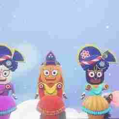 Lord Jagannath and Balabhadra and Subhadra (3D Printable Model of The Divine Trio)