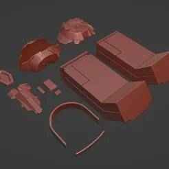 Luci prop implants and decor for costume for cosplay Cyberpunk