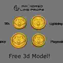 Lunar Wolf Ranger MMPR Power Coin - All Types