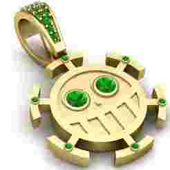 MACHINE GOLD PENDANT  3d printable model