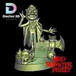 mad monster party Dracula-diorama