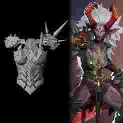 Magik Darkchylde - Torso Armor - MArvel Rivals Cosplay Prop