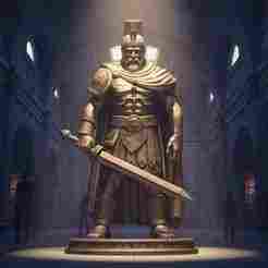 Majestic Warrior Statue – 3D Printable Model